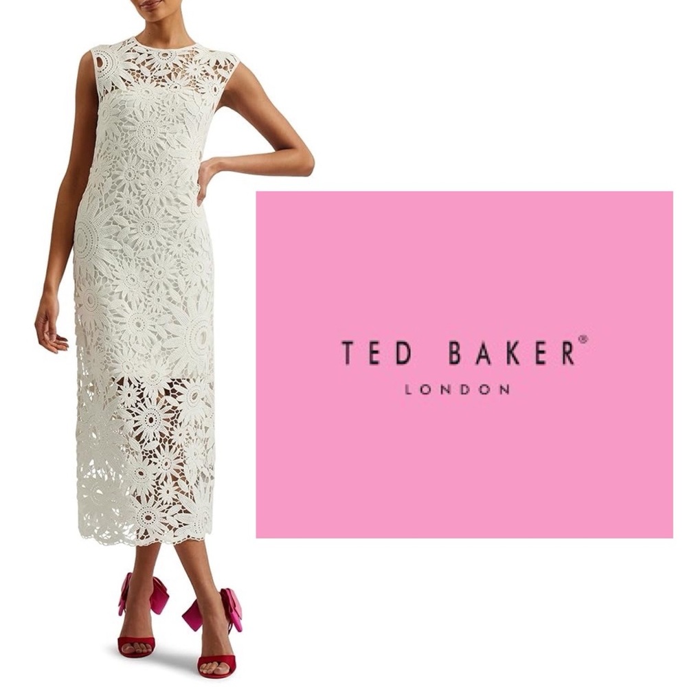 NWT $358 Ted Baker Cohra Sleeveless Dress